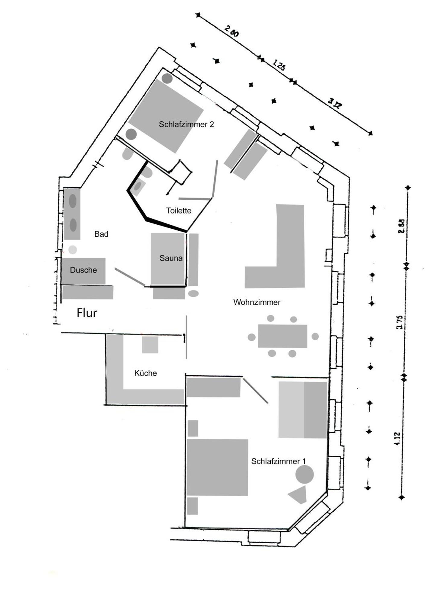 Apartment Kronprinz Zentral Mit Infrarot-Sauna アイゼナハ エクステリア 写真